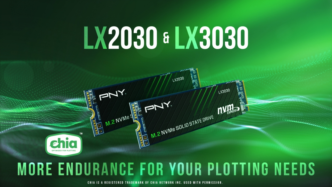 PNY LX2030和LX3030 M.2 NVMe Gen3 x4固态硬盘是P图等“空间和时间证明”应用的理想解决方案。