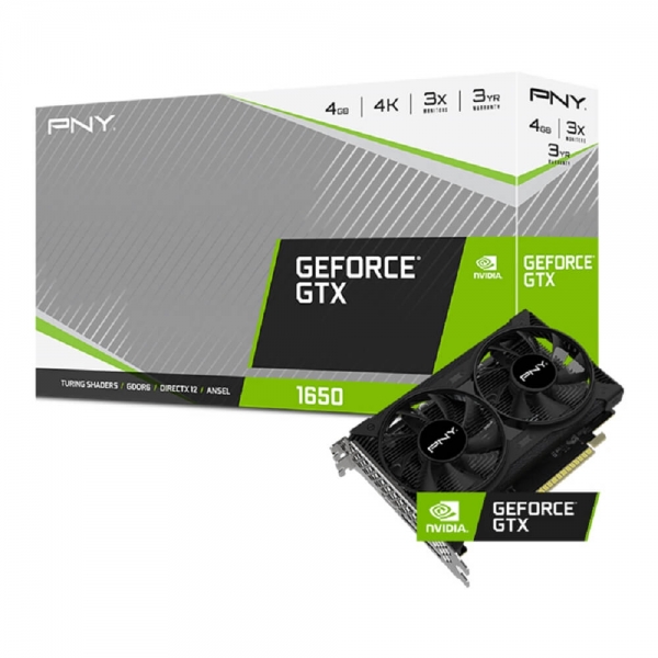 PNY GeForce® GTX 1650 4GB GDDR6 双风扇-PNY 必恩威亚太有限公司