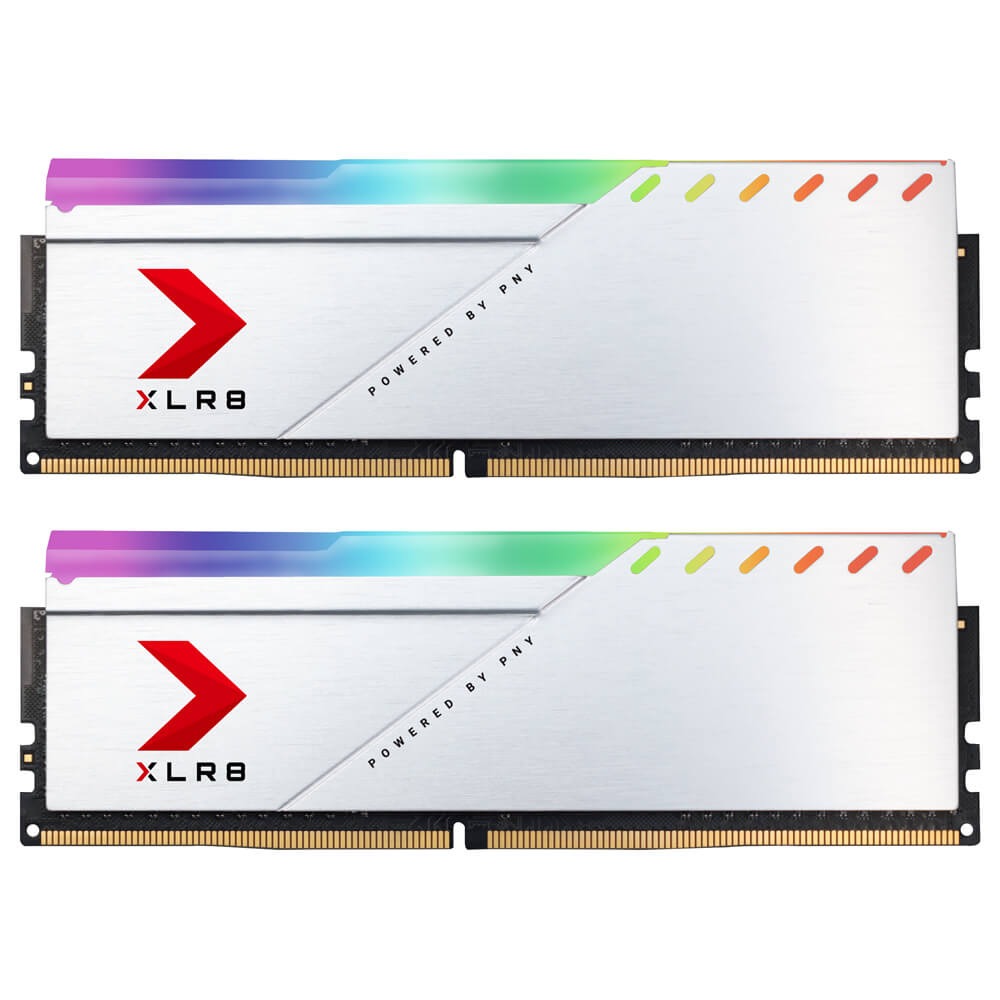 XLR8电竟 3200MHz RGB灯光内存 (銀)
